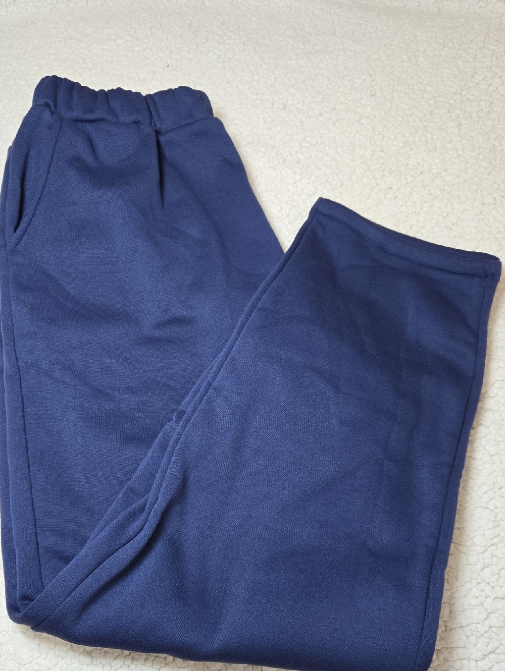Men's Elastic Waist Navy Jogger Pants